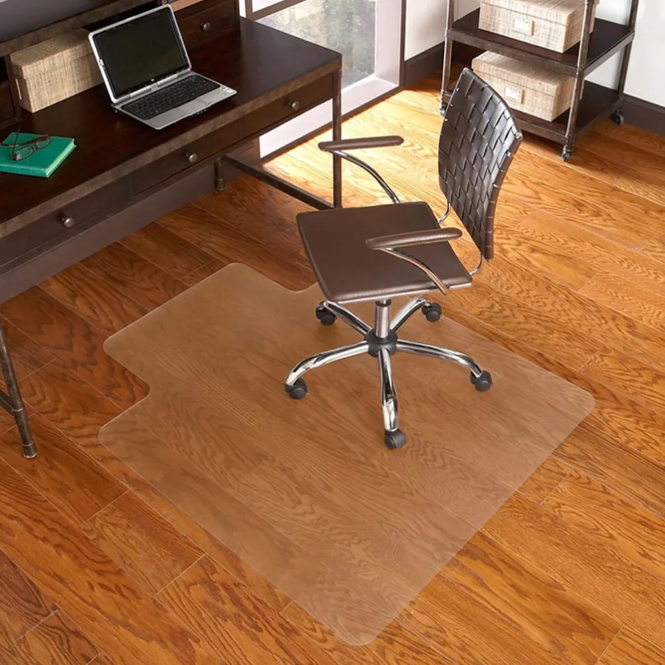 EverLife 45" x 53" Chair Mat with Lip for Hard Floors