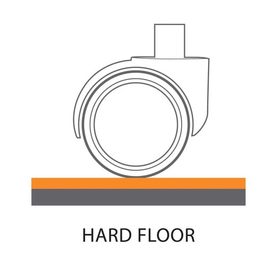 EverLife 45" x 53" Chair Mat with Lip for Hard Floors