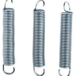 Extension Spring: 0.64" OD, 26.4 lb Max Load, 5.87" Extended Length, 0.08" Wire Dia