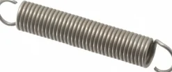 Extension Spring: 1/4" OD, 4.52 lb Max Load, 2.66" Extended Length, 0.031" Wire Dia