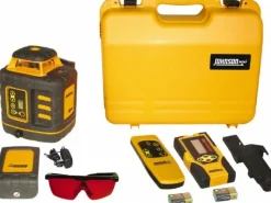2,000' (Exterior) Measuring Range, 1/8" at 100' Accuracy, Self-Leveling Rotary Laser