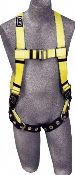Fall Protection Harnesses: 420 Lb, Vest Style, Size 2X-Large