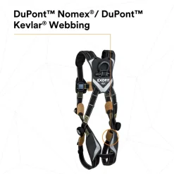 Fall Protection Harnesses: 420 Lb, Arc Flash Style, Size Large