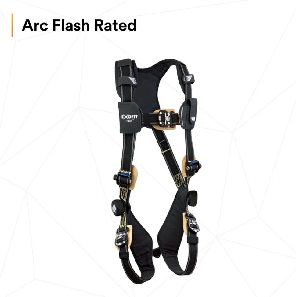 Fall Protection Harnesses: 420 Lb, Arc Flash Style, Size Large