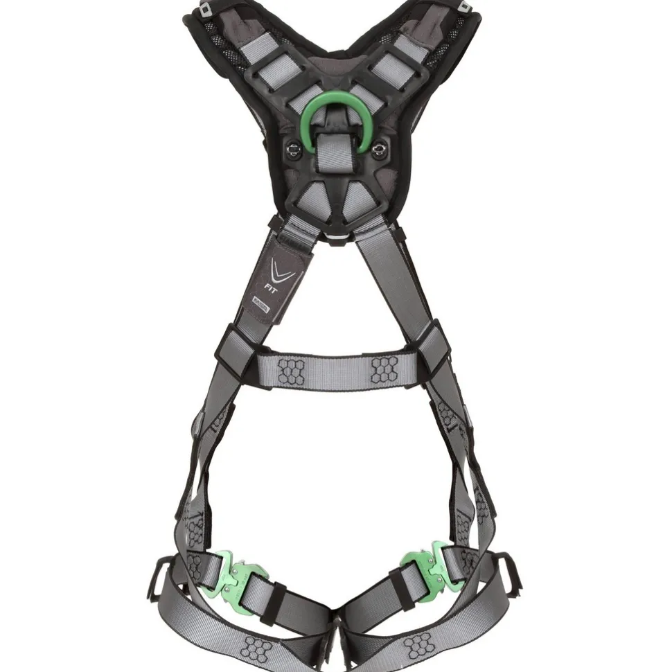 Fall Protection Harnesses: 400 Lb, Vest Style, Size X-Large, Polyester, Back