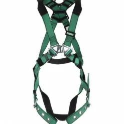 Fall Protection Harnesses: 400 Lb, Vest Style, Size Standard, Polyester, Back