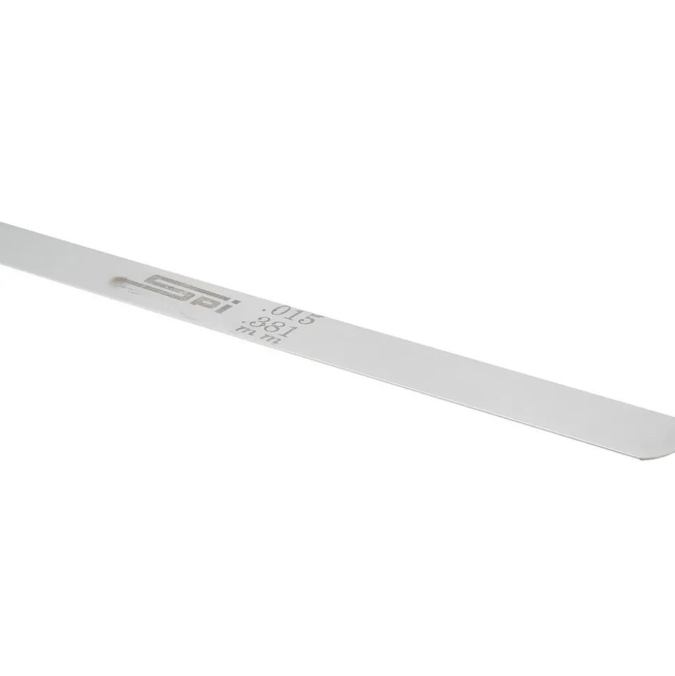 Feeler Gage: 0.015" Thick, 0.5" Wide, 12" Long