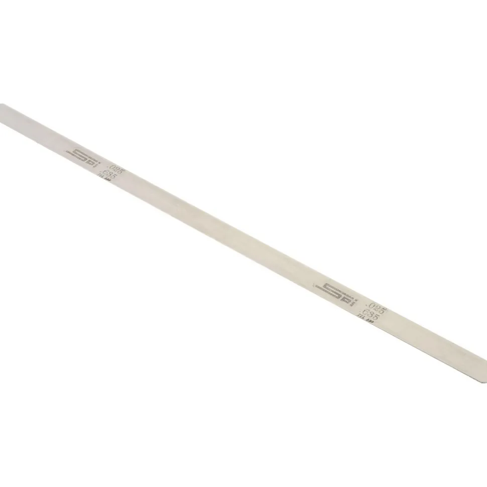 Feeler Gage: 0.025" Thick, 0.5" Wide, 12" Long