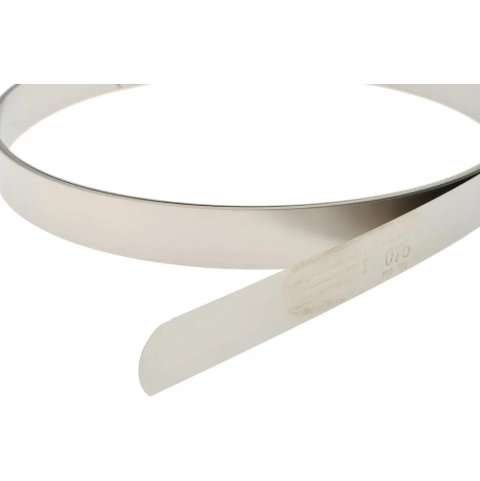 Feeler Stock Roll: 0.003" Thick, 1/2" Wide, 25' Long, High Carbon Steel