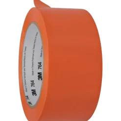 Floor & Aisle Marking Tape: 2" Wide, 108' Long, 5 mil Thick, Vinyl
