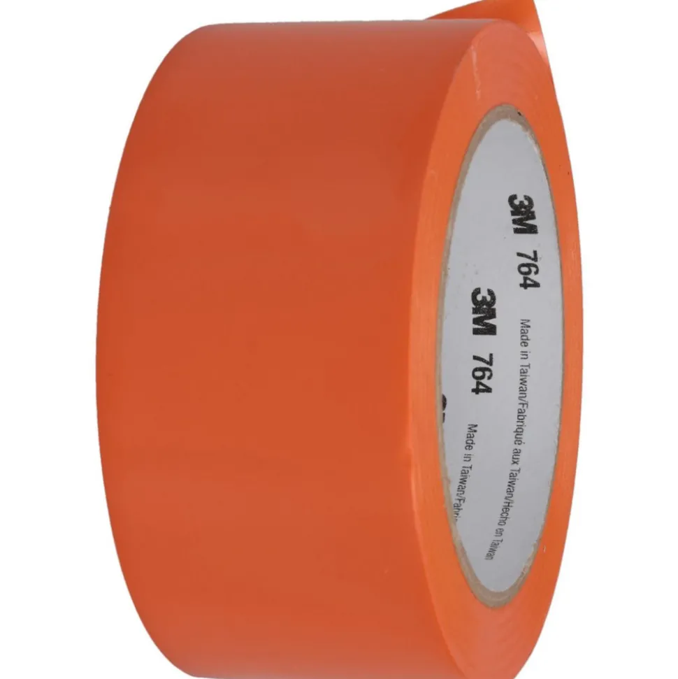 Floor & Aisle Marking Tape: 2" Wide, 108' Long, 5 mil Thick, Vinyl