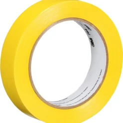 Floor & Aisle Marking Tape: 1" Wide, 108' Long, 5 mil Thick, Vinyl