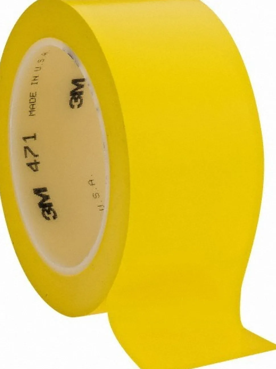 Floor & Aisle Marking Tape: 2" Wide, 108' Long, 5.2 mil Thick, Vinyl