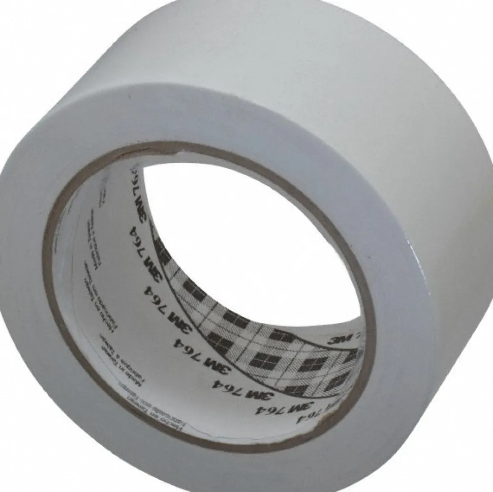Floor & Aisle Marking Tape: 2" Wide, 108' Long, 5 mil Thick, Vinyl