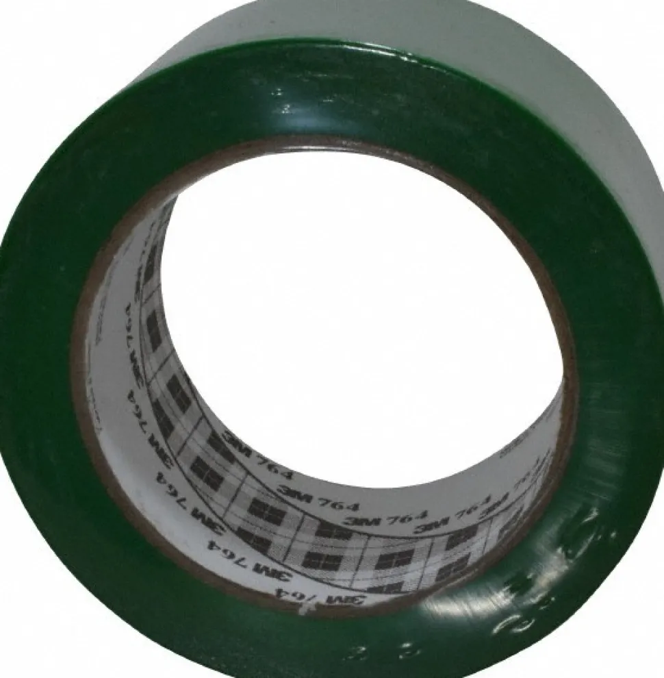 Floor & Aisle Marking Tape: 2" Wide, 108' Long, 5 mil Thick, Vinyl