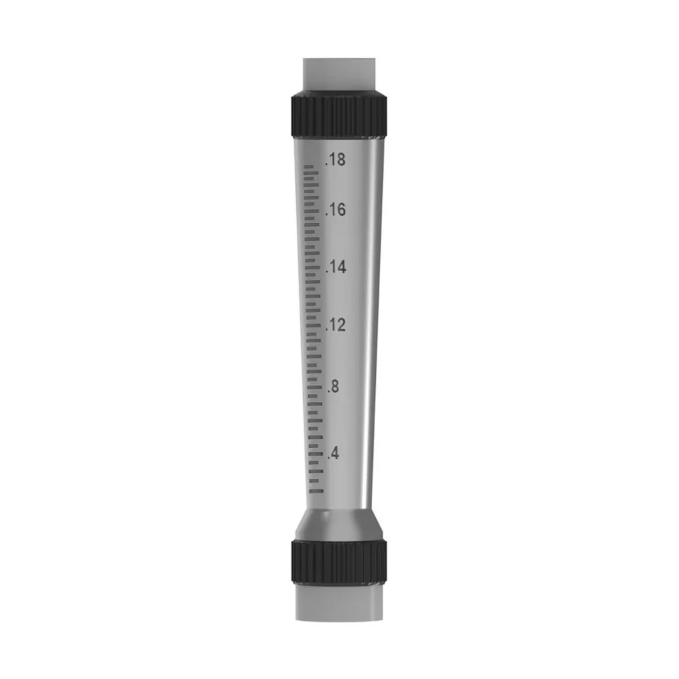 1" FNPT Port Polysulfone Tube, PVDF Union End Flowmeter