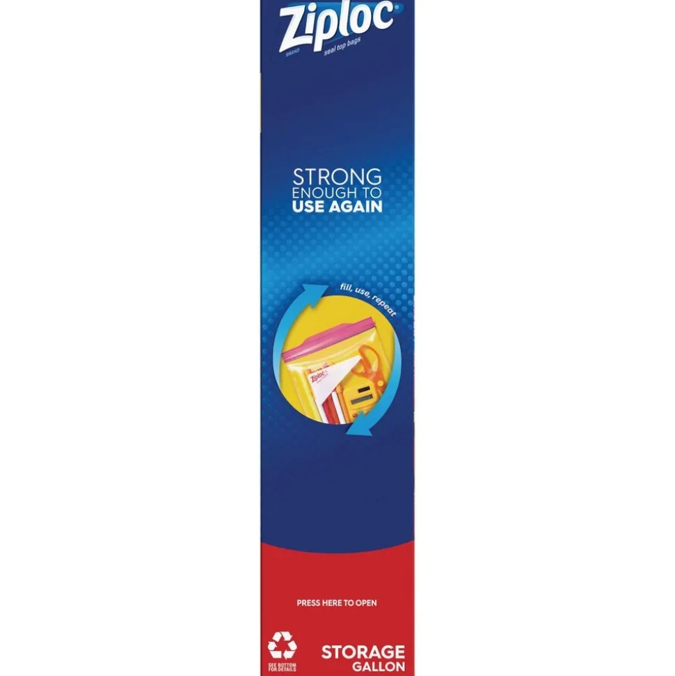 Food Storage Bag: 1 gal, Plastic