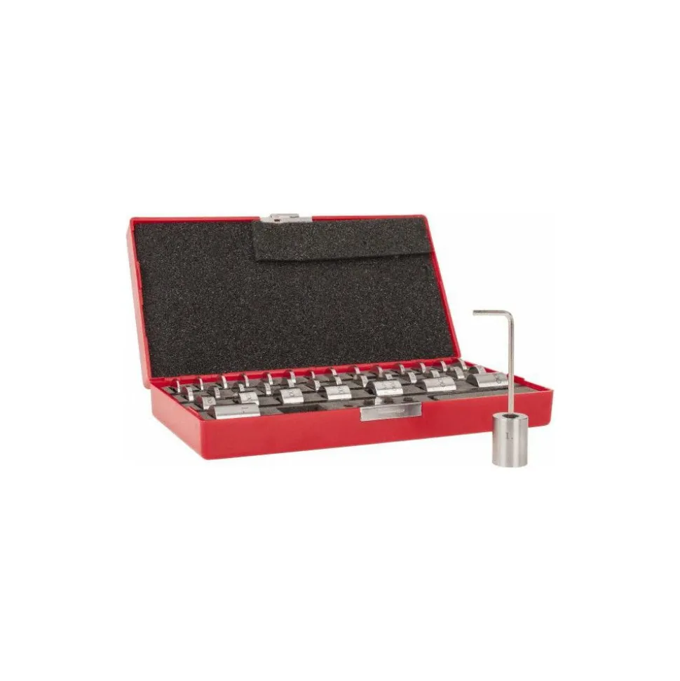Gage Block Set: 0.05 to 1'' Range, 36 Pc