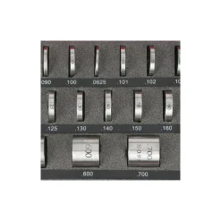 Gage Block Set: 0.05 to 1'' Range, 36 Pc