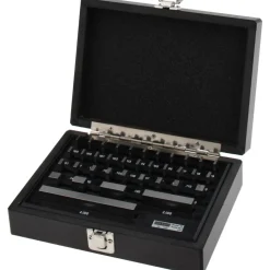 Gage Block Set: 0.05 to 4'' Range, 36 Pc, AS-1 Grade, Steel