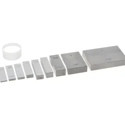 Gage Block Set: 0.0625 to 2'' Range, 9 Pc, AS-1 Grade, Steel