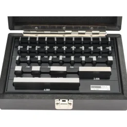 Gage Block Set: 0.05 to 4'' Range, 36 Pc, Economy Grade, Steel