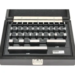 Gage Block Set: 0.05 to 4'' Range, 36 Pc, Steel