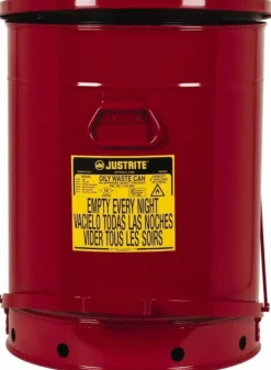 21 Gallon Capacity, Galvanized Steel Disposal Can