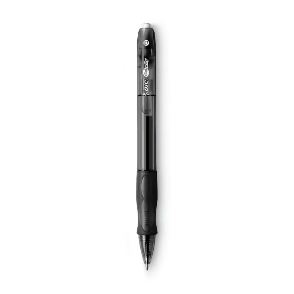 Gel Roller Ball Pen: 0.7 mm Tip, Black Ink