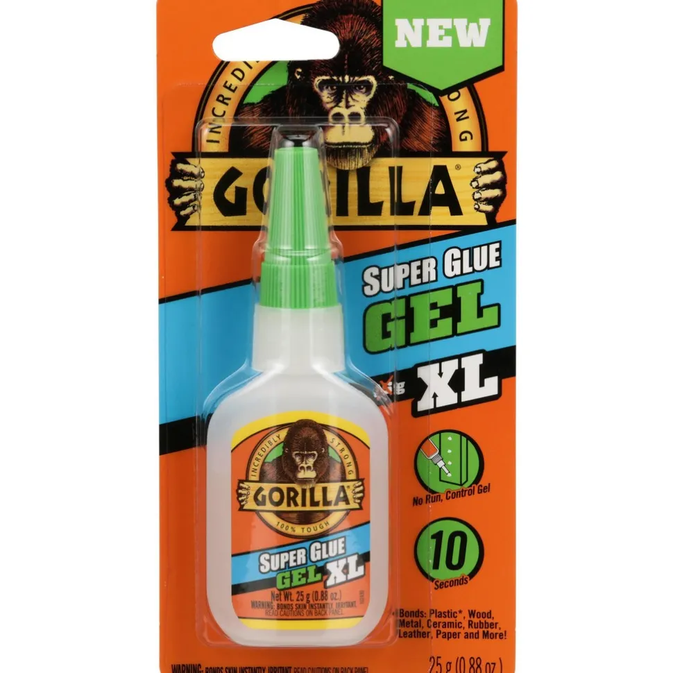 Glue: Glue Type: Super Glue; Container Size: 25 g; Container Type: Bottle; Working Time: Instant