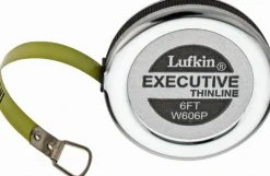 1/16" Graduation, 6 Ft Measurement, Steel Dia Tape Measure