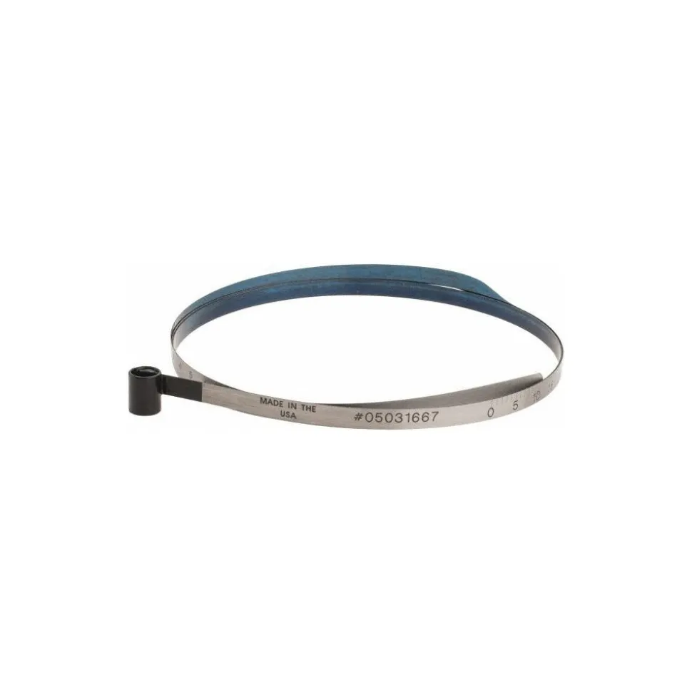 0.001" Graduation, 2 to 12" Measurement, Spring Steel Dia Tape Measure