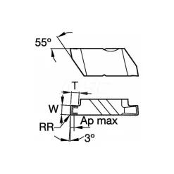 Grooving Insert: NG2047RK KC5025, Carbide
