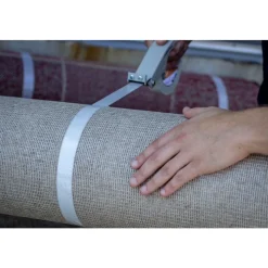 GS 501 Industrial Grade Fiberglass Reinforced Strapping Tape, Clear, 5.4 mil, 18 mm x 55 m