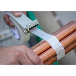 GS 501 Industrial Grade Fiberglass Reinforced Strapping Tape, Clear, 5.4 mil, 18 mm x 55 m