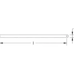 Hacksaw Blade: Copper Beryllium, 12