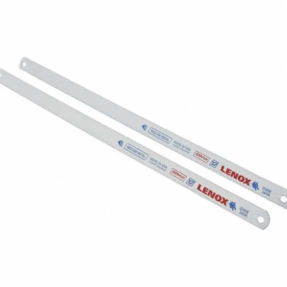 Hand Hacksaw Blades: Blade Material: Bi-Metal; Fractional Blade Length: 12; Blade Width (Inch): 1/2; Blade Thickness (Decimal Inch): 0.0230