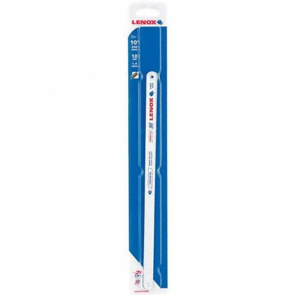 Hand Hacksaw Blades: Blade Material: Bi-Metal; Fractional Blade Length: 10; Blade Width (Inch): 1/2; Blade Thickness (Decimal Inch): 0.0230