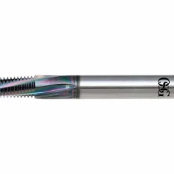 Helical Flute Thread Mill: 1/8-27, 4 Flute, 0.3130" Shank Dia, Solid Carbide