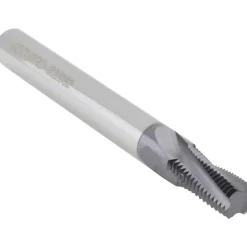 Helical Flute Thread Mill: 1/8-27, Internal, 4 Flute, 0.3125" Shank Dia, Solid Carbide