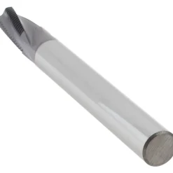 Helical Flute Thread Mill: 1/8-27, Internal, 4 Flute, 0.3125" Shank Dia, Solid Carbide