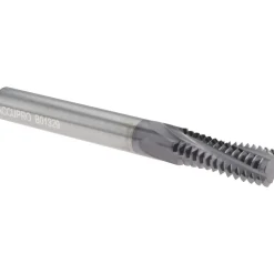 Helical Flute Thread Mill: 1/2-13, Internal, 4 Flute, 0.3750