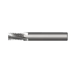 Helical Flute Thread Mill: 9/16-18, Internal, 4 Flute, 0.3750" Shank Dia, Solid Carbide