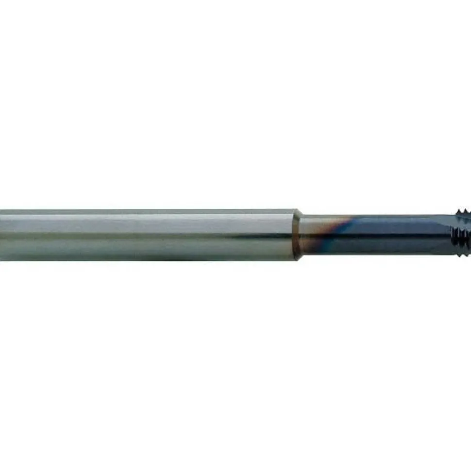 Helical Flute Thread Mill: 1/4-20, Internal, 3 Flute, 0.2500" Shank Dia, Solid Carbide