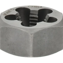 Hex Rethreading Die: M14x1.5, Right Hand, Carbon Steel