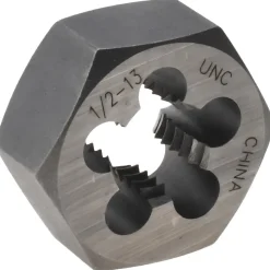 Hex Rethreading Die: 1/2-13, Right Hand, Carbon Steel