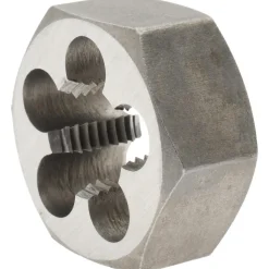 Hex Rethreading Die: 1/2-20, Right Hand, Carbon Steel
