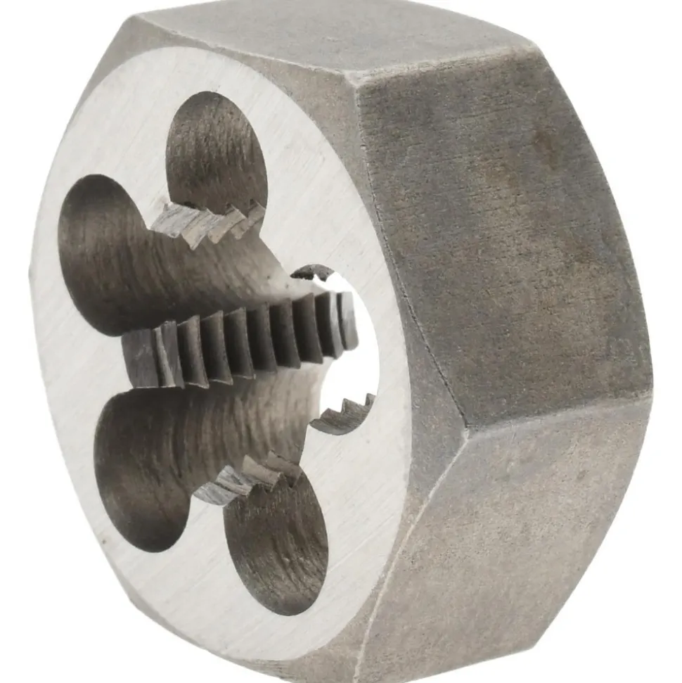 Hex Rethreading Die: 1/2-20, Right Hand, Carbon Steel