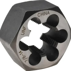 Hex Rethreading Die: 7/8-14, Right Hand, Carbon Steel