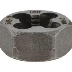 Hex Rethreading Die: 5/16-24, Right Hand, Carbon Steel